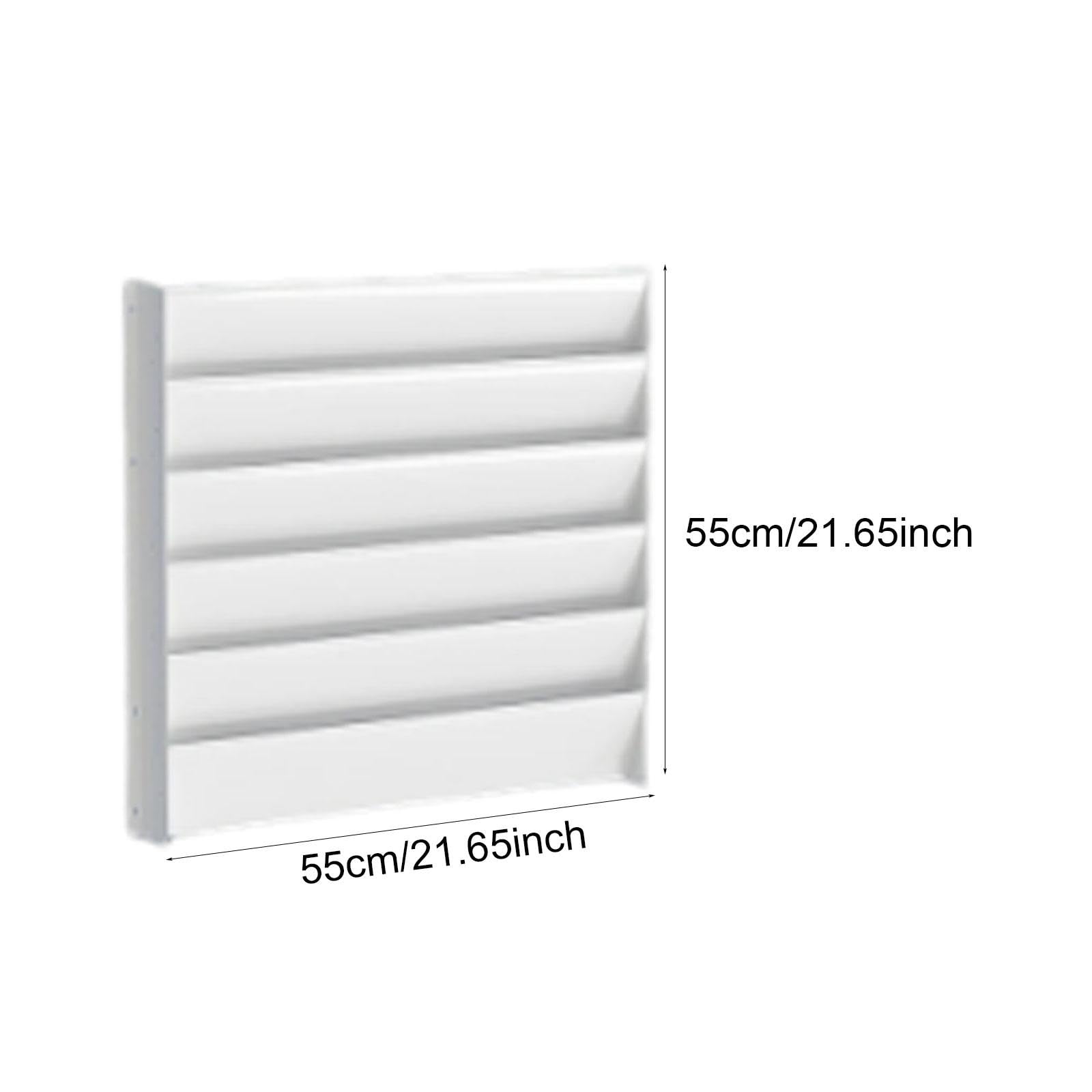 LOVIVER Déflecteur de Condenseur de Climatiseur en Acier Galvanisé, Panneau Déviateur pour Compresseur de Clim, Pare-Vent pour Unité Extérieure 1-3P, Protection pour Climatiseur de Chambre, 55cmx55cm