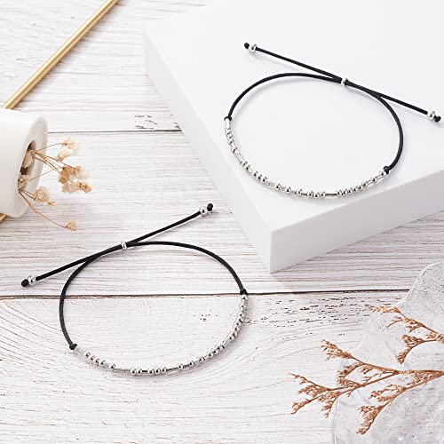 Tarsus Morse Code Bracelets For Women Men Teen Teenage Gifts Ideas White Elephant Gift Funny Jewelry Morse Code Friendship Bracelets Gifts For Women #TOP2