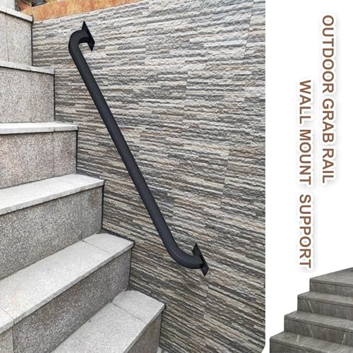 Rampe d'escalier en fer forgé haut de gamme noir pour une finition moderne