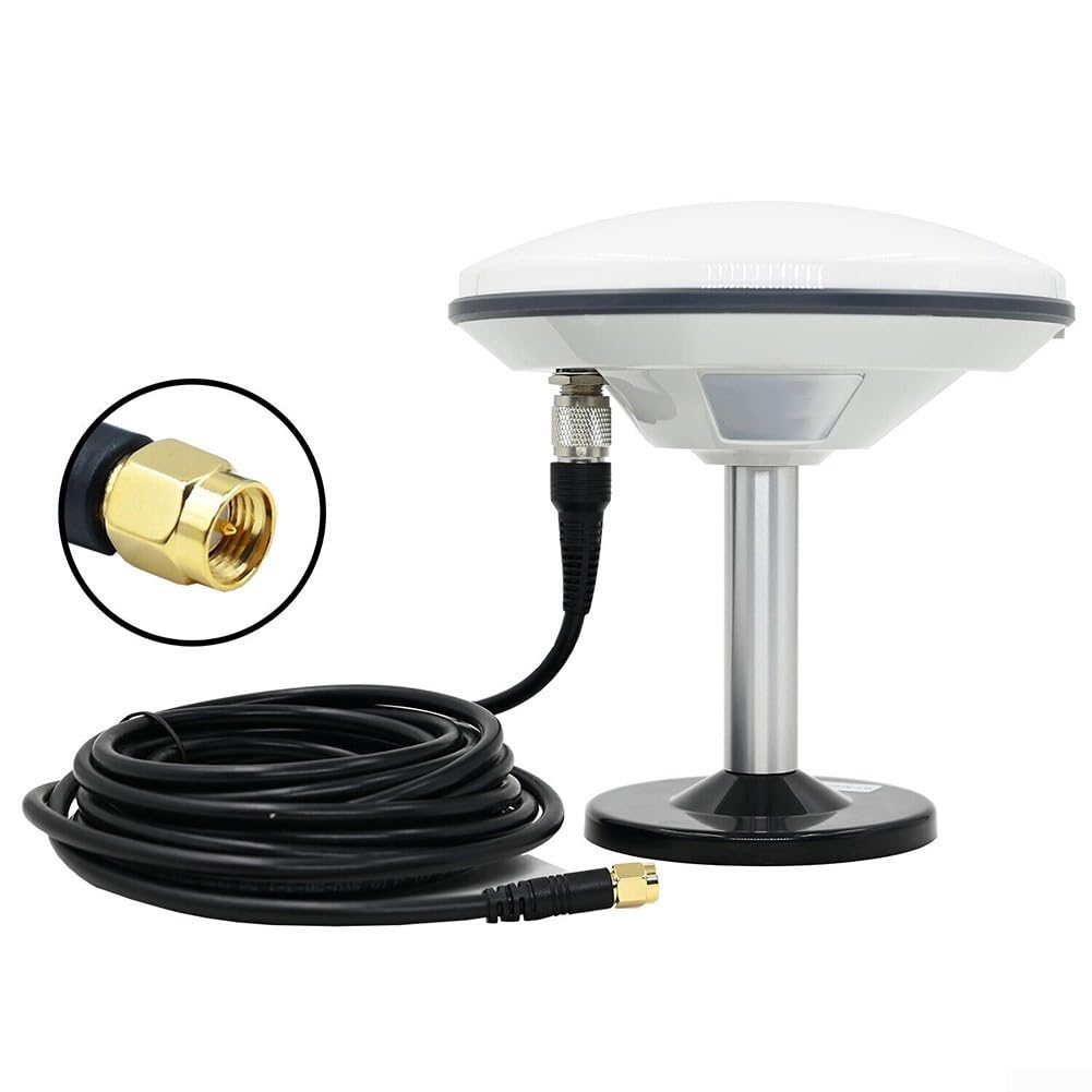 Antenne d'arpentage L1 L2 GNSS, Trim Ble Antenne GPS agricole RTK/F9P/GPS/GLO/BDS/GAL Bandes multiples (QT151 + M90SD + câble pour SMA)