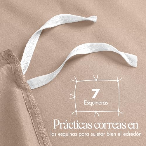 Variante de fundasnordicas microfibra Beige 200x200 cm cama 105