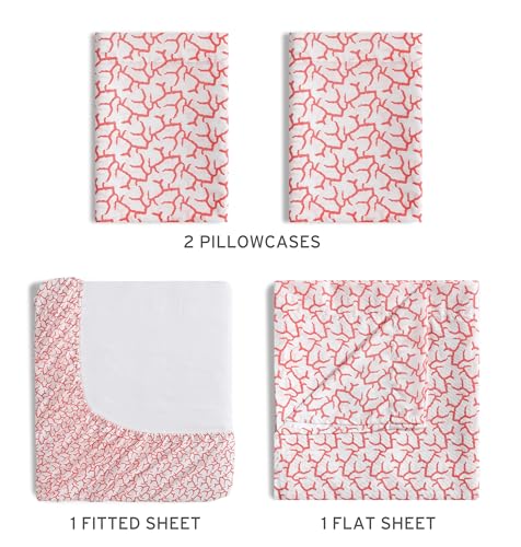 Drap King microfibre Elite Home Hôtel anti-plis corail brûlé