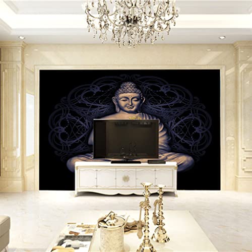 Poster Tableaux Muraux Bouddha 3D Trompe l'Oeil Lavable - 3