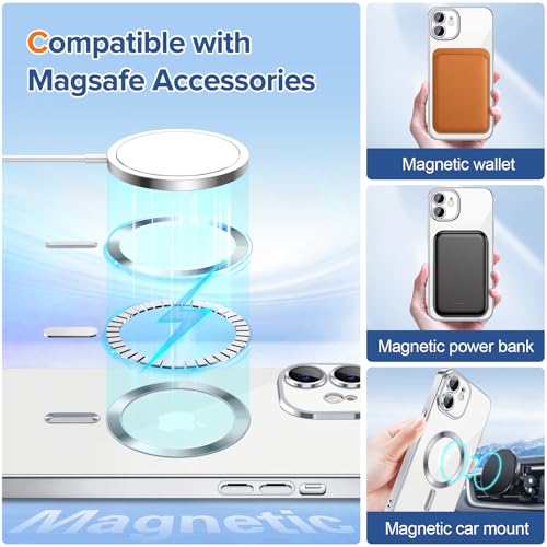 Coque mince iPhone 12 finition argentée Premium avec aimant MagSafe - 3