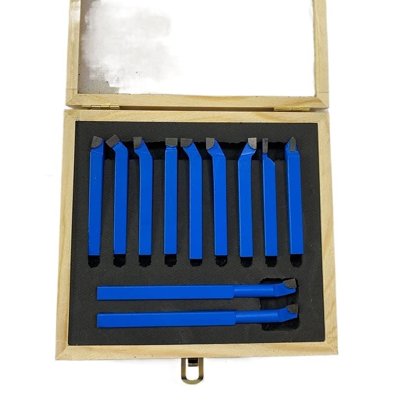 Juego de 11 fresas para torno mini metálico 8x8 mm