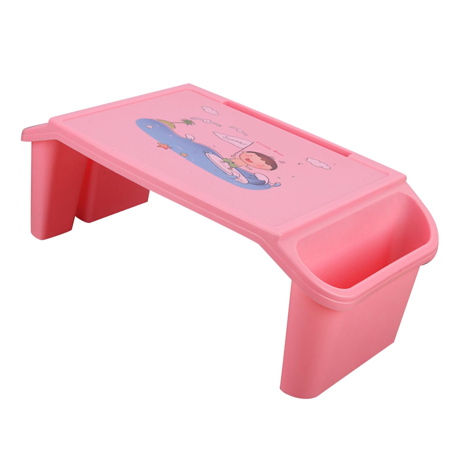 AUNMAS AUNMAS Letto per Laptop Scrivania con Bordi Lisci Design per Riporre gli Oggetti Ponte per Studenti Universitari Materiale ABS 21,3 X 10,6 X 7,5 Pollici (PINK) (PINK)