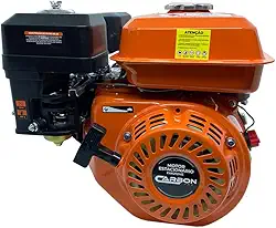 Motor Estacionário a Gasolina 4T 7HP 212CC Partida Manual com Sensor de Óleo Carbon Fak