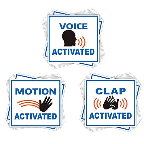 Funny Prank Stickers Hilarious Practical Jokes Labels 2 X 2.15 Inch Fake Voice, Motion Clap Activated Gag Sign Tags for Doors Vending Machines Gag Novelty Stickers 60 Pcs