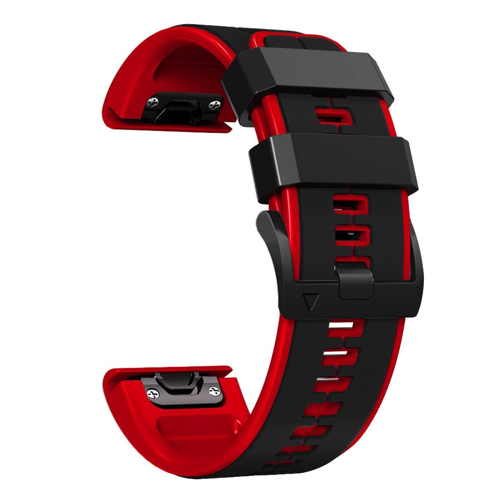 Cinturino In Silicone REYDA 22mm Per Garmin Approach S60/S62, Fenix, Instinct, Epix 2 E Molti Altri - Compatibile Universale, 135-225mm - 3