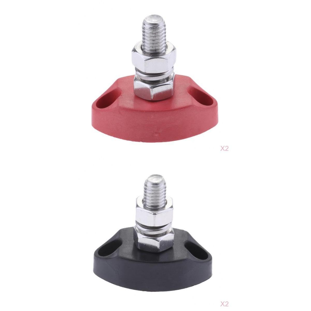 The Style Sutra 4Pieces Red & Black Junction Block Power Post Insulated Terminal Stud 6mm|Motors | Parts & Accessories | Boat Parts |4 Pieces Terminal Block-image-28