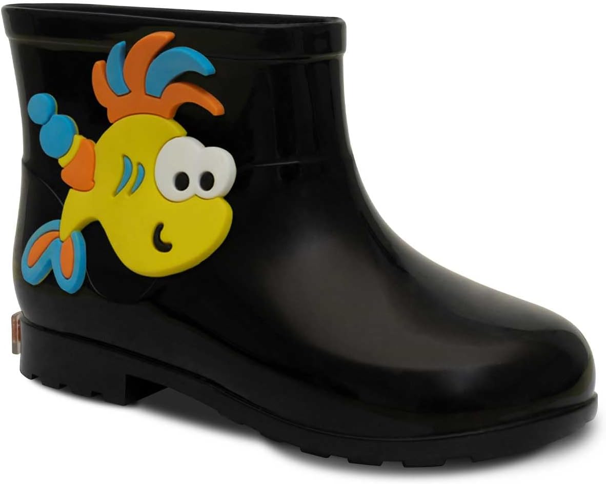 Galocha Bota Chuva Infantil Nº 21 ao 26 Botinha Impermeavel Moda Menina Menino 09.35