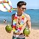 12 Stück Hawaii Kette Blumen, Hawaiianische Deko Girlanden, Poolparty Dekorieren Halskette, Bunte Blumenketten Hawaii, Strand Zubehör für Kinder Erwachsene Hawaiian Beach Party Kostüm Deko