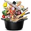 INTIGNIS® Casserole Pot with lid – Large 32cm | 10 Litre | 15 Inches – Induction Compatible – GREBLON Ceramic Non Stick Chemical Free Coating
