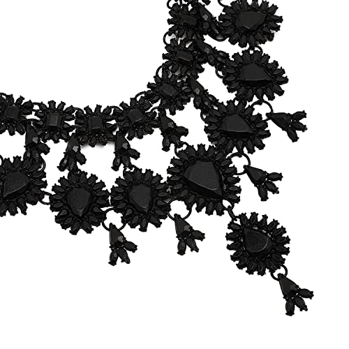 Image of SOHI Contemporary Necklace for Women and Girls, Necklace with Chain detailing for women, Statement jewellery, Fashion Jewellery for women, Imitation, ladies