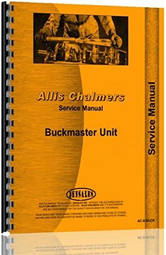 Allis Chalmers Buckmaster Tractor Service Manual Plastic Comb