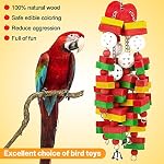 MEWTOGO Large Bird Parrot Toys for Cockatoos African Grey Macaws and Amazon Parrots Bird Gift - Image 6