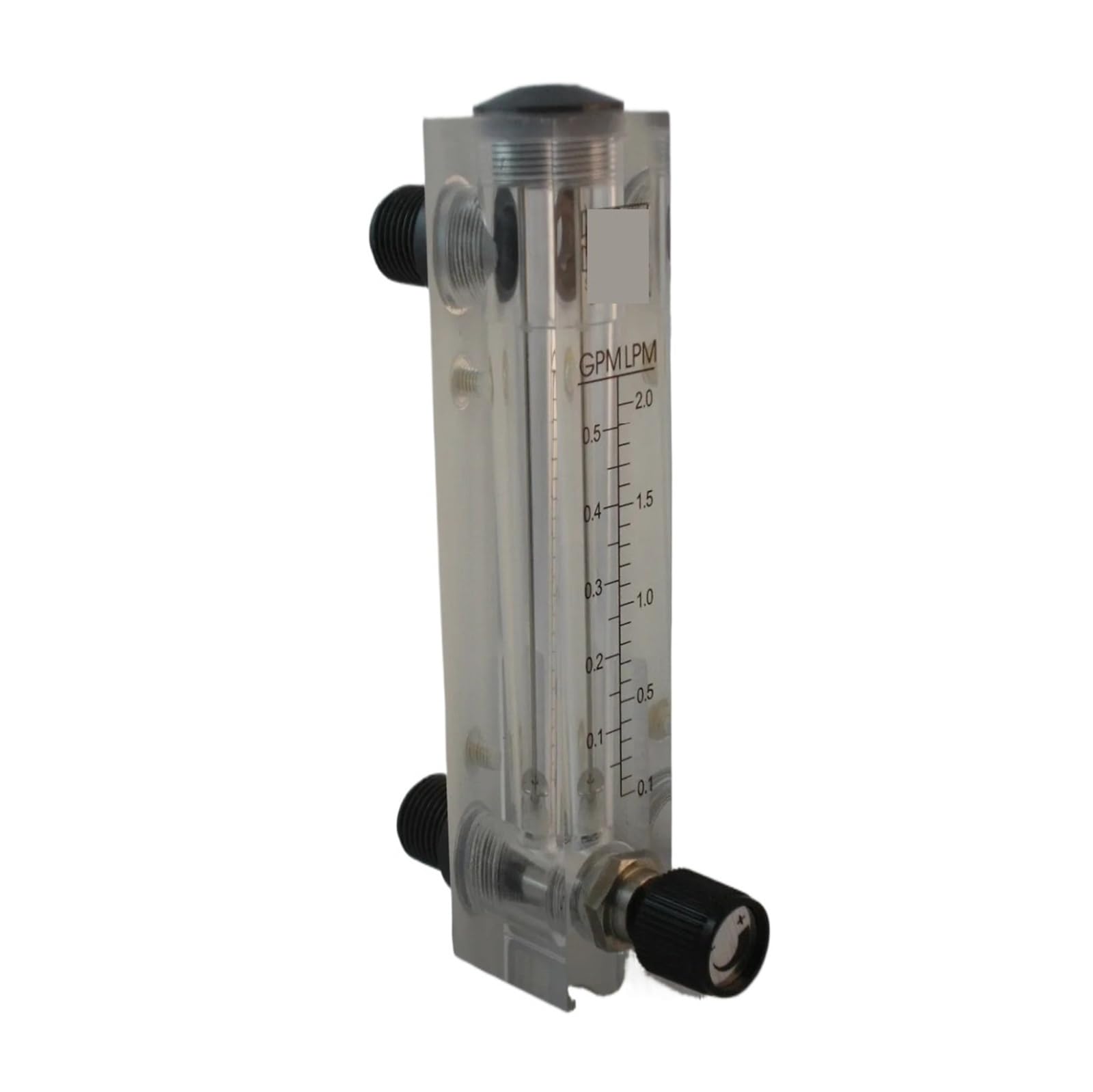 Débitmètre acrylique LZM-25 rotamètre de panneau 3-30GPM indicateur liquide