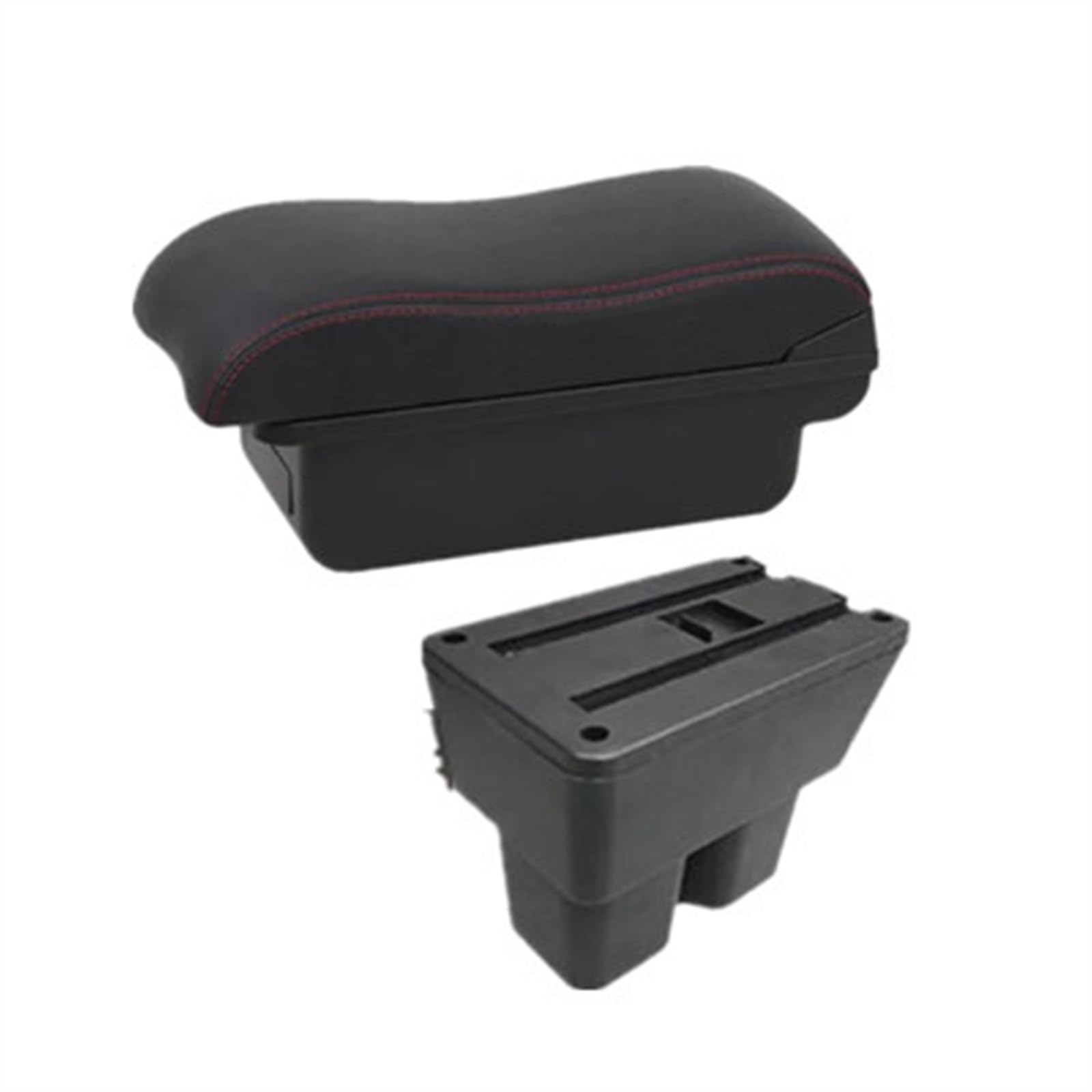 NMJLQW Storage Rack Car Armrest Special Storage Box Modification Parts For Jimny JB74 Jb64w 2019 2020 2021 2022 2023 2024(A2 red line)