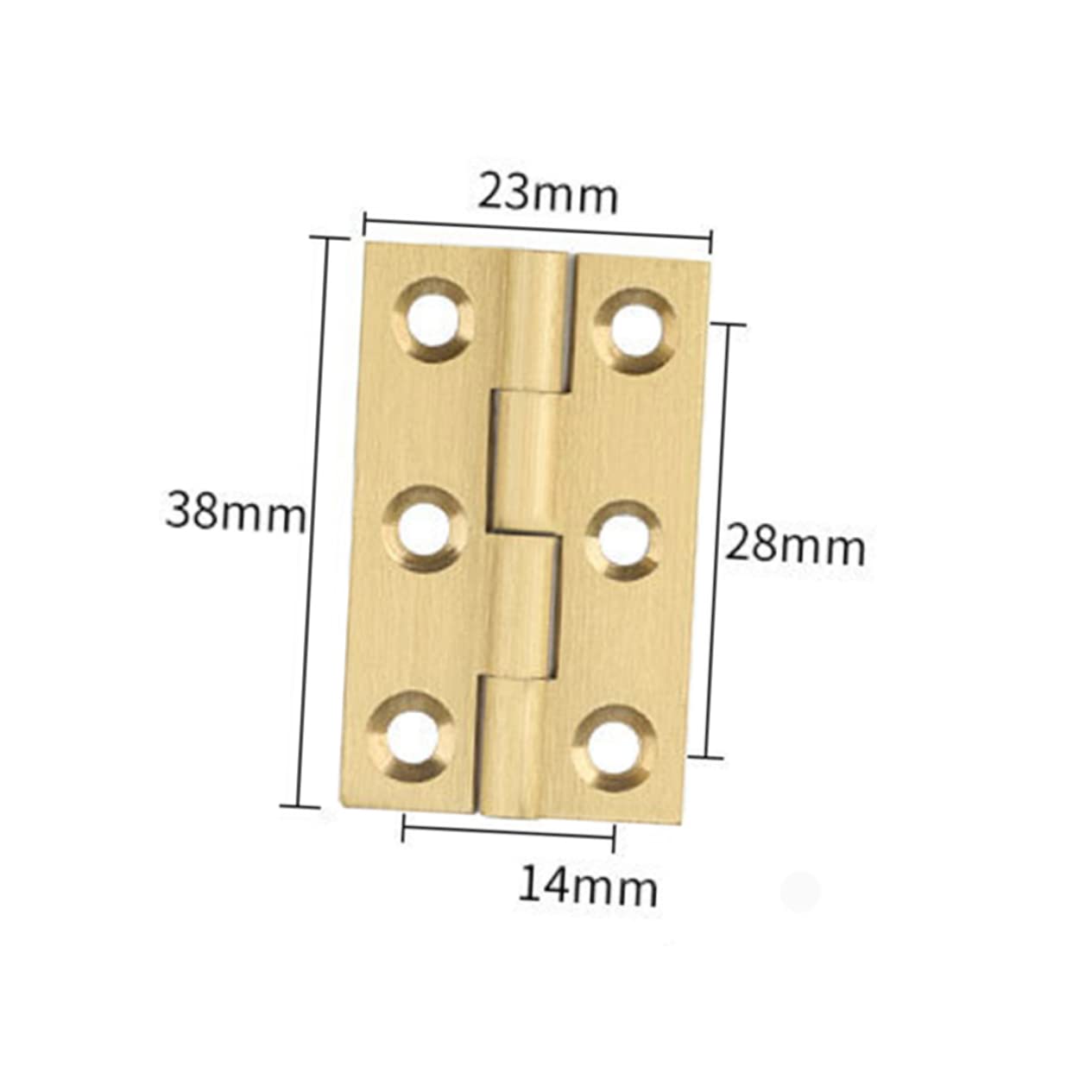 DOITOOL 18pezzi Cerniere Rame Per Porta Da Cerniere Mute Per Mobili e Scatole Porta Gioielli Design Vintage e Resistente Alla Chiusura e Silenziosa