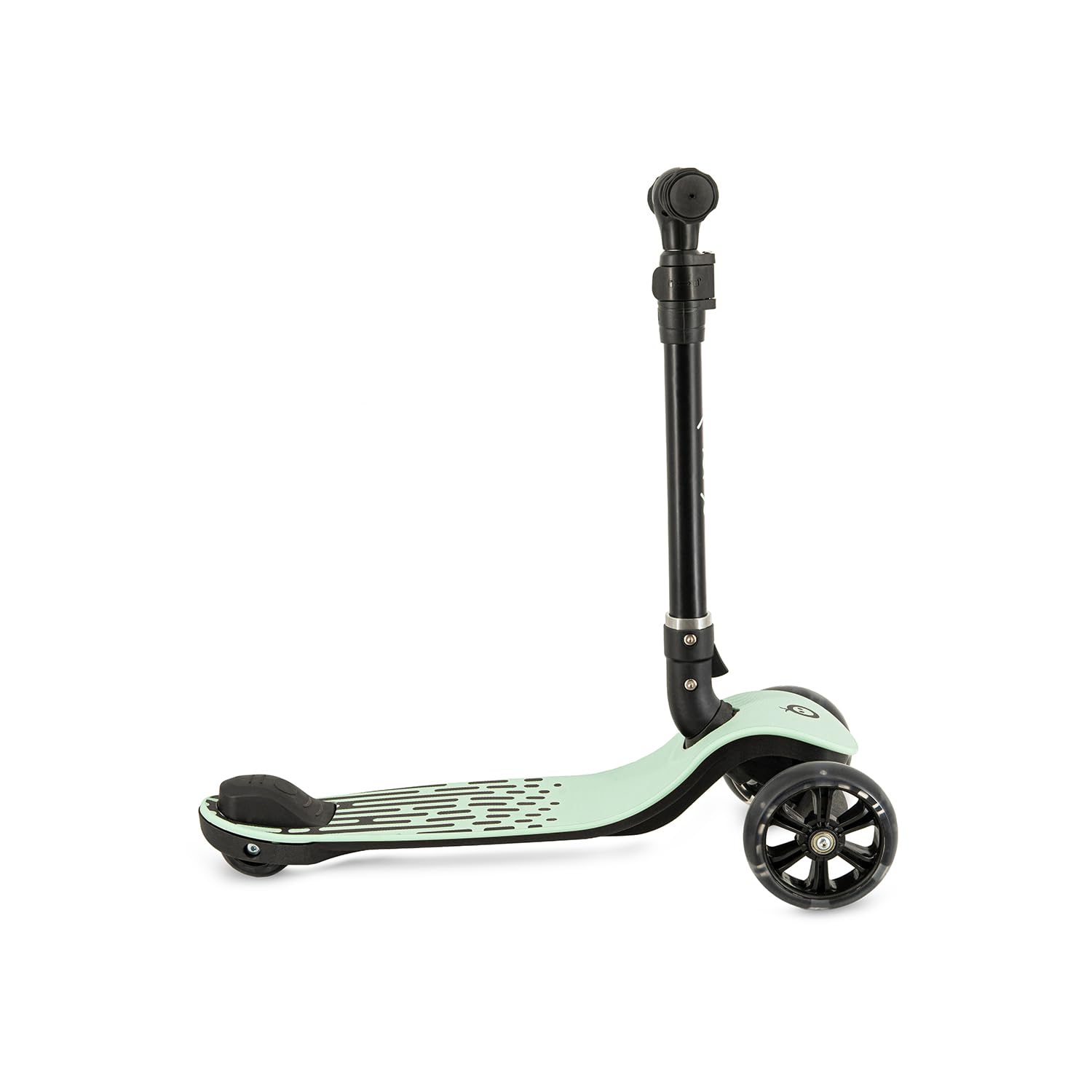Monopattino bambini 3 ruote MoMi SAN 2 in 1, manubrio regolabile (60/66/72 cm), pieghevole, ruote LED con cuscinetti ABEC-7, freno a pedale, leggero 2,7 kg