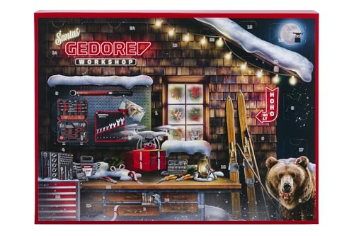 Gedore Red Adventskalender 2025, 51 teilig, Werkzeugkalender für Männer, Männer Geschenk, R33003151