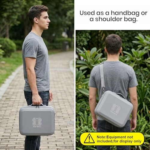 Image of ZORBES Compatible with DJI Neo 2 Drone, Travel Case Bag Accessories for DJI Neo 2 Drone Bag, PU Waterprooof Zip -up Carrying Bag with Shoulder Strap Shockproof Custom-fit Storage Bag (Case Only)