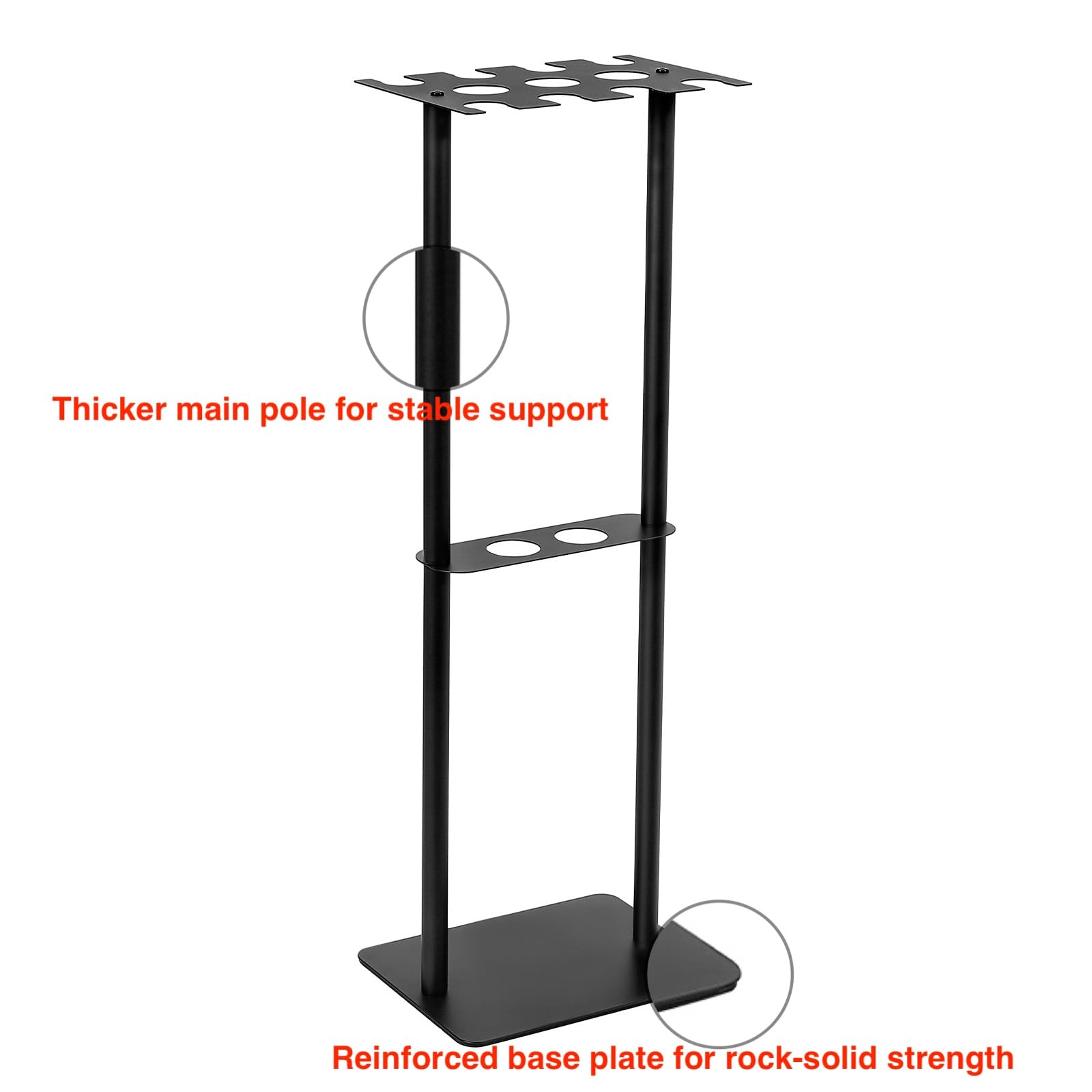 Support de batte de baseball, peut contenir 8 battes et 5 balles, support autoportant pour battes de baseball, pour garage, maison et pirogue, support de rangement pour batte de baseball en