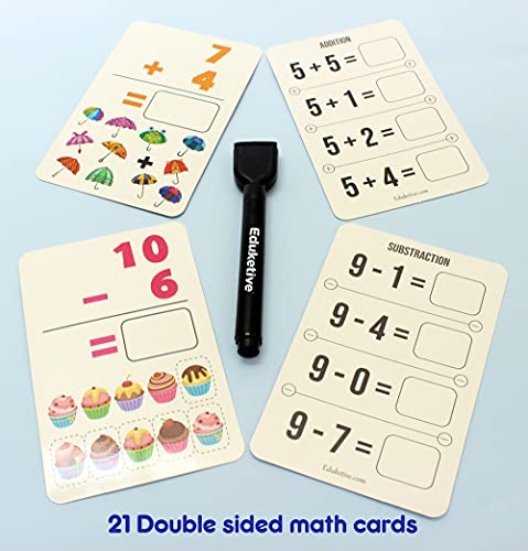 Image of (Combo of 2) 123 Numbers+PREMATH Write & Wipe Reusable Activities Educational Games with Exercise Book