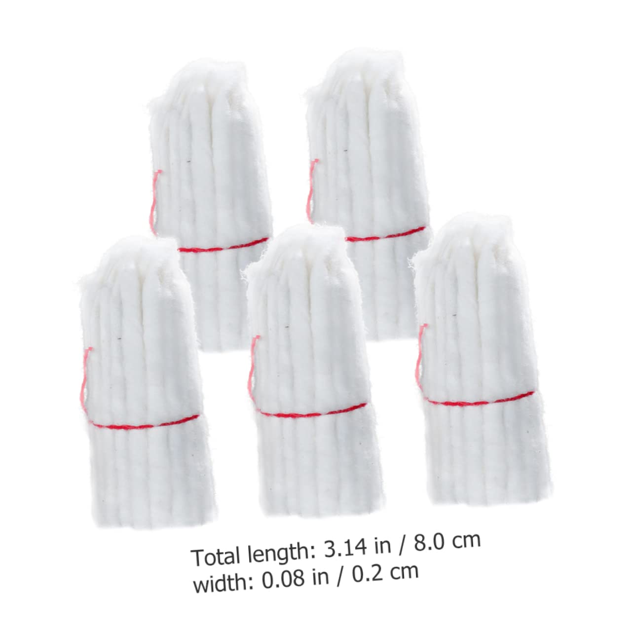 VILLCASE Candele Religiose Ad Olio 25 Pezzi Ghee Stoppini in Cotone Stoppini Per Per Candele Per Esperimenti Sicuri Per Produzione e Olio Cotone