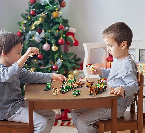 Image of 2023 Christmas Advent Calendar for Kids, 1099 PCS Building Blocks 24 Days Countdown Calendar Toys for Kids, Per 6 in 1 Big Christmas Building Toys, Perfect Christmas Gifts Idea for Boys & Girls