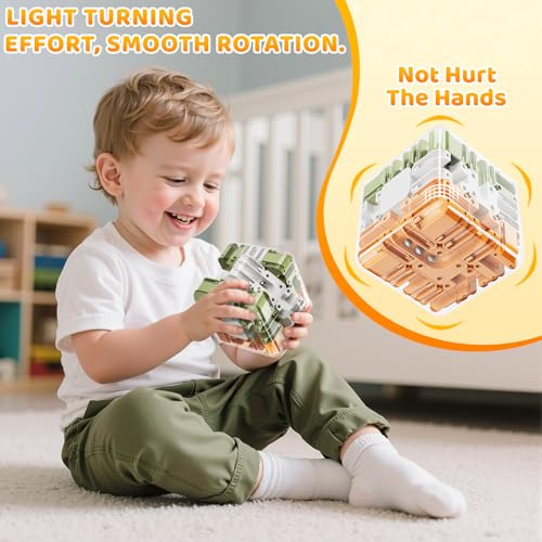 Image of kimee Rubik Racing Game, 3D Maze Puzzle Game for 8-12 Years Old Kids, Assorted Colours, Puzzle Game, Educational Sensory Toy, Birthday Gift for Adults and Children