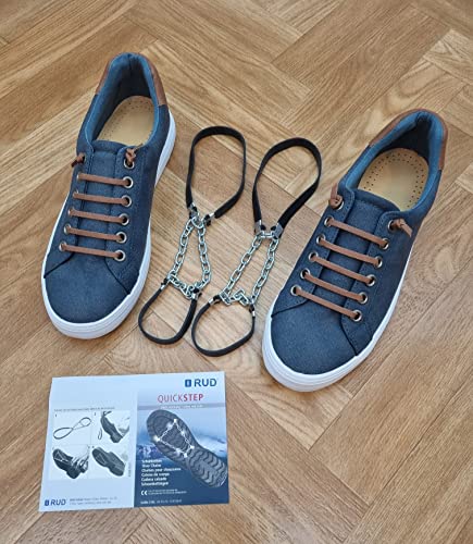 RUD Gleitschutzkette Quick Step Schneekette für Schuhe - Bester Grip auf Schnee, Einheitsgröße