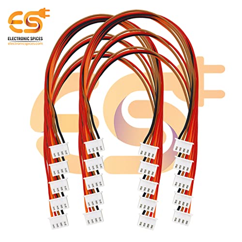 Image of Electronic Spices Double End 4 Pin Xh Jst Female to Female Wire Connector or Jointer 2515 Pack of 20pcs