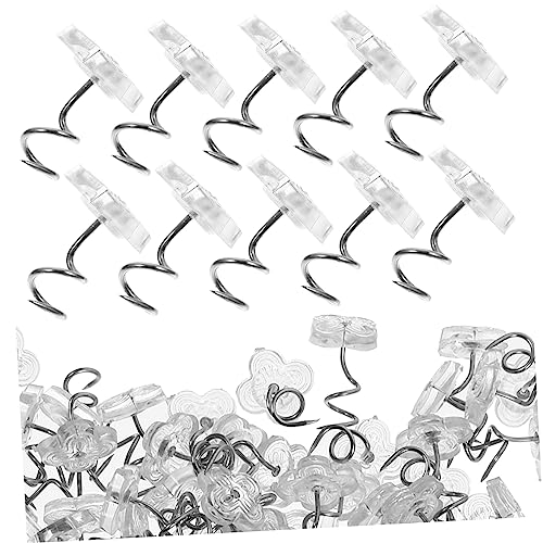 ERINGOGO Sewing Supplies 200pcs Spiral Jewelry Making Pins Straight Pins Plastic Heads DIY Embroidery Pins