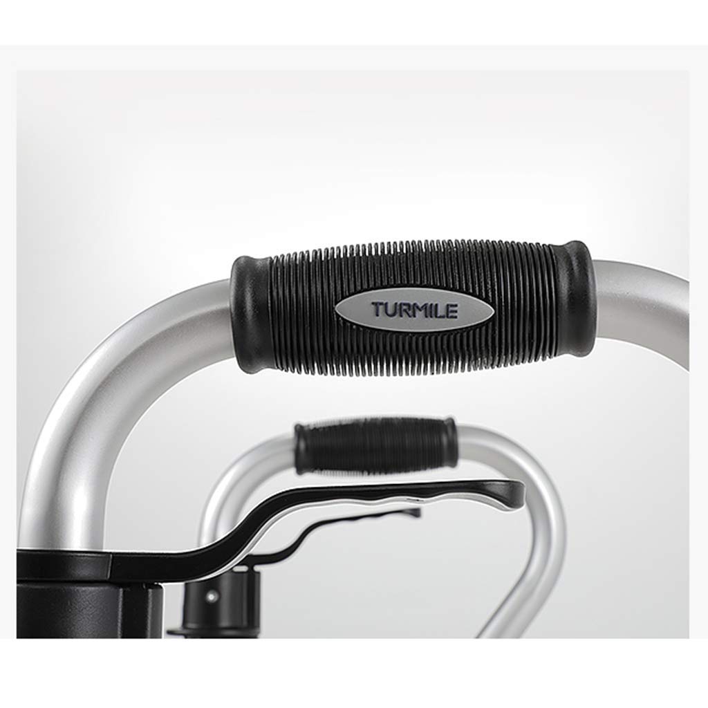 Cesta para caminar para personas mayores, estructura para caminar con asiento, cesta plegable ligera para personas mayores, altura ajustable, uso en interiores o exteriores, para c