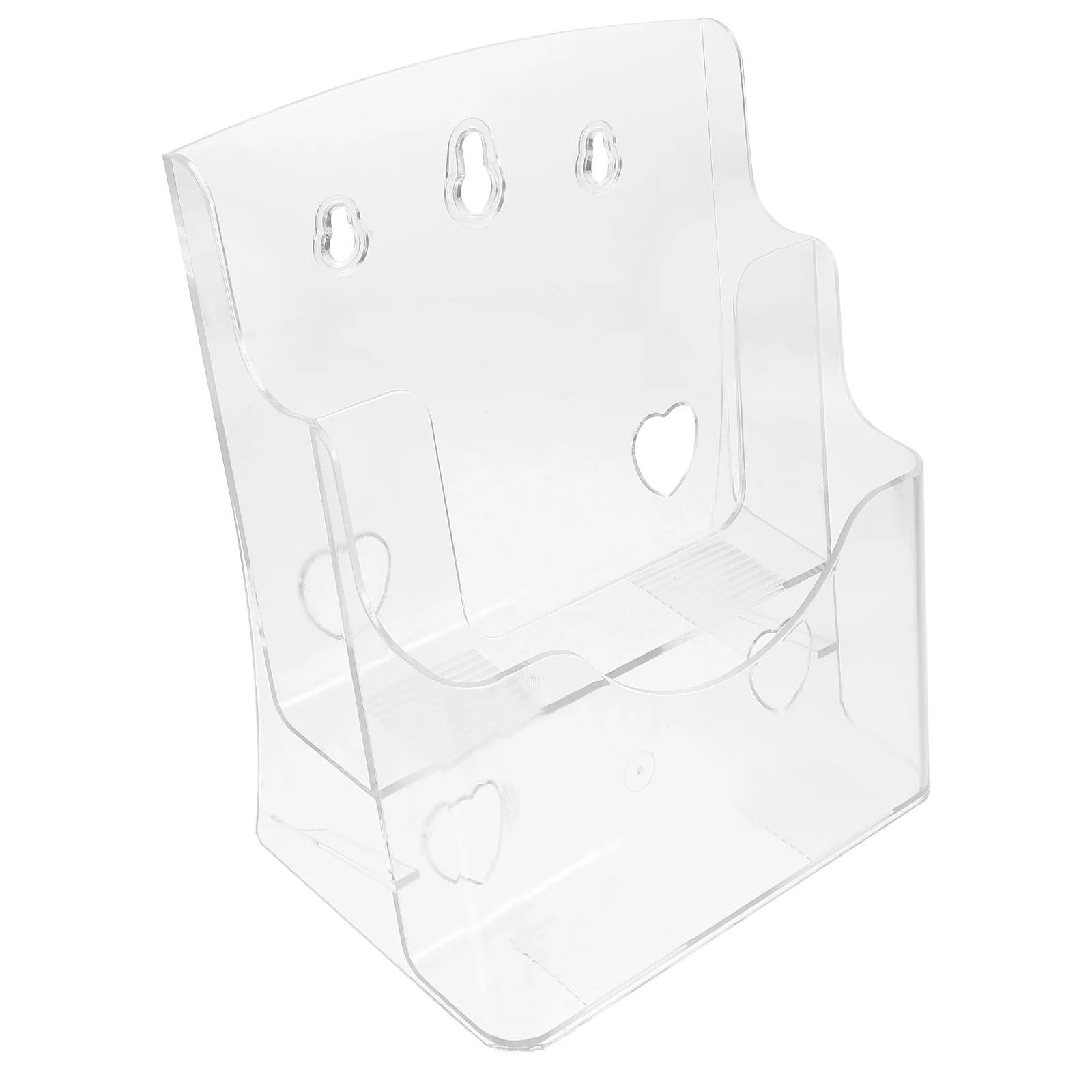 bogniga Acrylic Brochure Holder Clear Acrylic A5 Magazine Holder Brochure Display Stand Document Rack Paper ganizer Desk Accessories