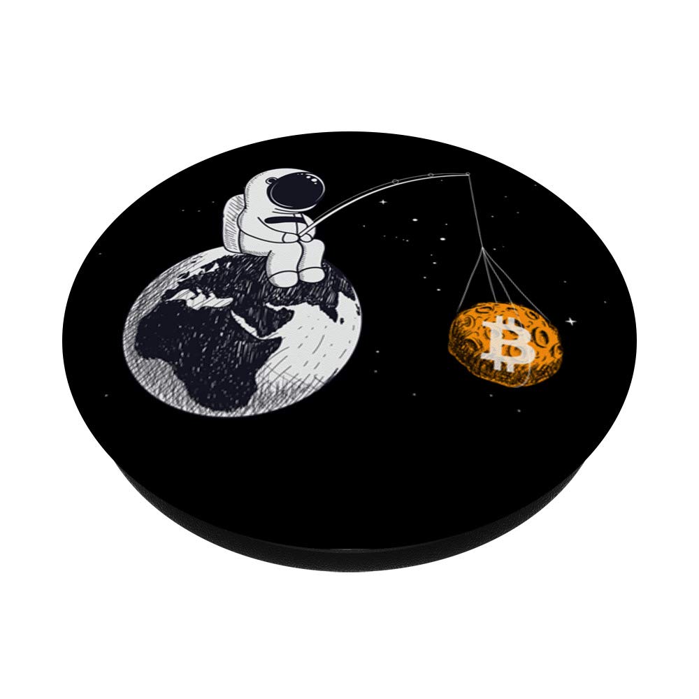 Amazon.com: Cryptocurrency Talk Bitcoin To The Moon BTC Space Man Merch  PopSockets PopGrip: Swappable Grip for Phones & Tablets : Cell Phones &  Accessories