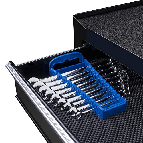 Efficere WR-006 Max Torque 9-Piece Premium Combination Wrench Set, Standard Inch Sizes From 1/4 Inch To 3/4 Inch With Rack Organizer | Chrome Vanadium Steel thumb #6