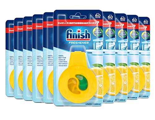 Finish Spülmaschinen-Deo Citrus & Limette – Deo für den Geschirrspüler – Gegen schlechte Gerüche – Pack mit 5 x 2 Stück