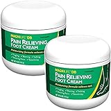 MagniLife DB Pain Relieving Foot Cream, Calming Relief for Burning, Tingling, Shooting & Stabbing Foot Pain, Moisturizing Foot Cream Suitable for Diabetic and Sensitive Skin - 2 Packs of 4 oz