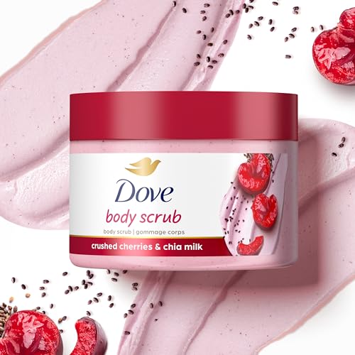 Dove 10011111040035 Exfoliating Body Polish Crushed Cherries & Chia Milk Skin Care For Revitalized Skin Formulated With 1/4 Moisturizing Cream 10.5 Oz thumb #6