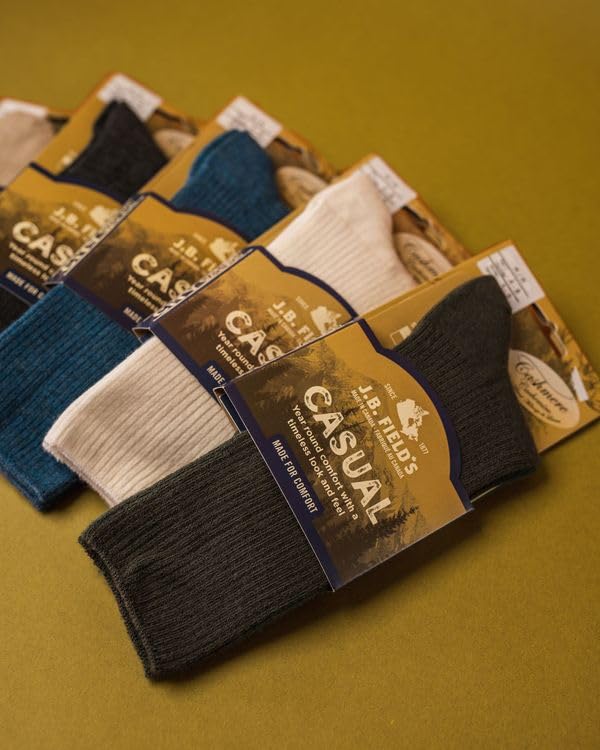 Image of J.B. Field's Men's & Women's Cashmere non-binding Casual Socks (1 Pair)