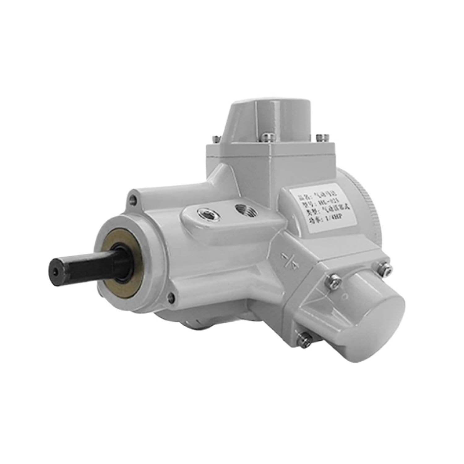 HL-010-075 Piston Pneumatic Motor High Explosion-Proof Low-Speed Forward Reverse Rotary Gearbox Air Motor(Standard,HL-025)
