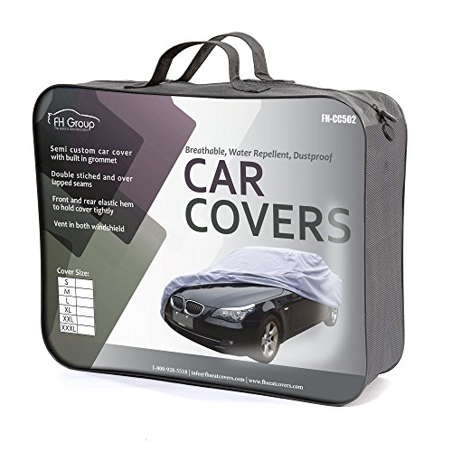 Image of FH Group C502-L Universal Fit Large Non-Woven Resistant Automotive Car Cover, Fits Cars up to 190 Inches