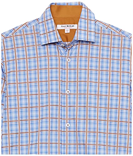 Isaac Mizrahi Boy's Long Sleeve Plaid Pattern Button Down Shirt2