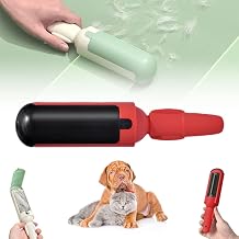 Pet Hair Remover Roller, 2023 New Pet Hair Remover with Comfy Non-Slip Handle Reusable Lint Rollers Dog & Cat Fur Remover, Portable Fur Lint Roller Tool for Pet Hairs Couch Carpets Clothes (Green+Red)