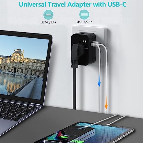 Slmask B07LCGG6Z7 Travel Adapter, Universal Plug Adapter thumb #1