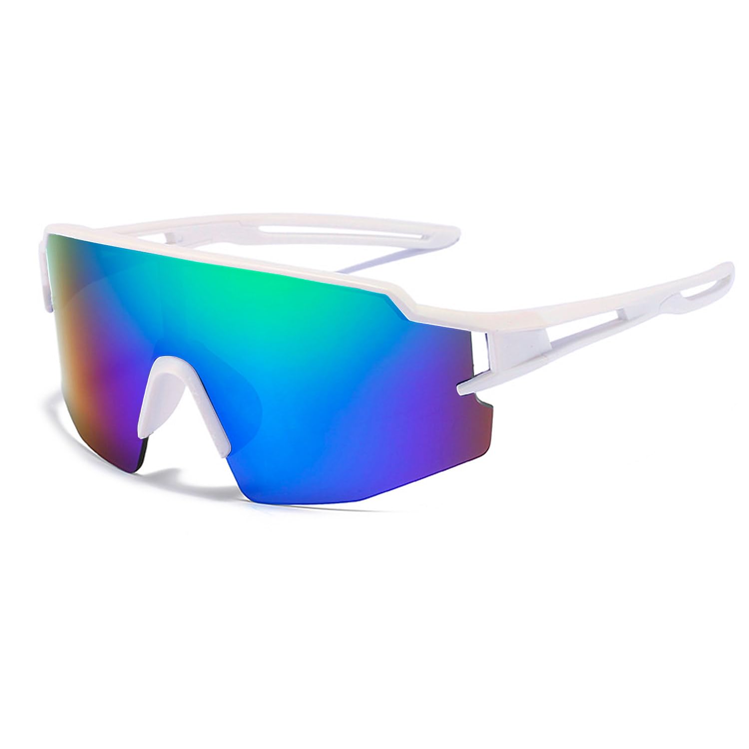 Lunette de Soleil Sport Polarisée, Lunettes de Cyclisme Homme Femme Cyclisme Lunette Protection UV400 Lunette de Soleil pour Course à Pied Cyclisme Pêche Conduite Golf Ski