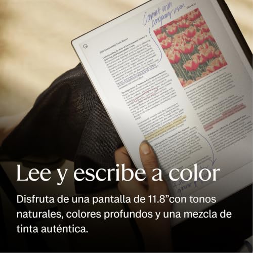 Miniatura 6 de Remarkable Pack Premium Paper Pro Tableta De Tinta Electrónica - Pantalla A Color 11,8 Lápiz Marker Plus Con Goma Integrada Funda De Piel Book Folio Negra