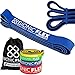 Bionic Flex Pull Up Assist Band – Ultra Durable Resistance Bands for Strength Training Exercise, Physical Therapy, Powerlifting, Stretching by Epitomie Fitness – Single Blue Band (40 to 80 lbs)